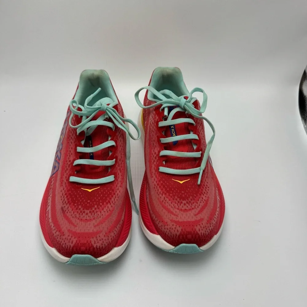 Hoka Mach X Cerise Cloudless Sneaker Women’s Size 8.5 Athletic Running Shoe - Picture 2 of 10